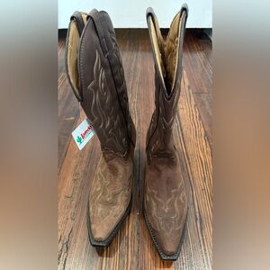 Laredo Women’s 5404 Brown Leather Cowgirl Western Boots Sz 10 Nashville Rodeo